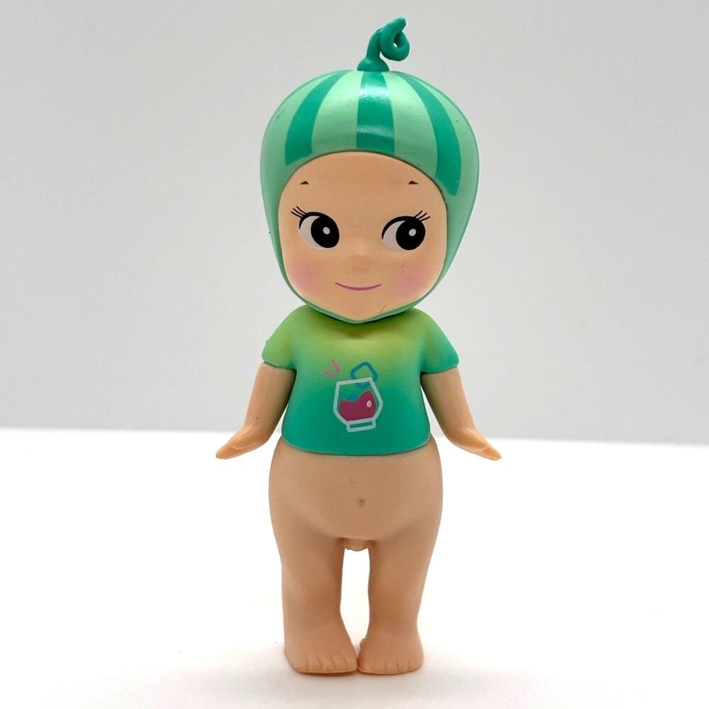 New Unbranded Kewpie/Angel Collectible Mini Figure, Watermelon Juice, Open Box